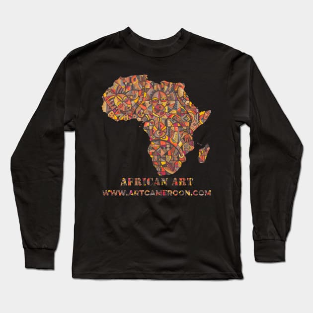 African Dancers Long Sleeve T-Shirt by ArtCameroon